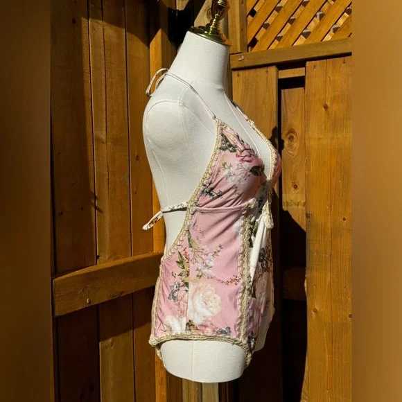 🆕 ZIMMERMANN 🧿 NWT Waverly Keyhole Crochet One Piece Swimsuit, Pink - Sz 3 - 8 - Picture 10 of 16